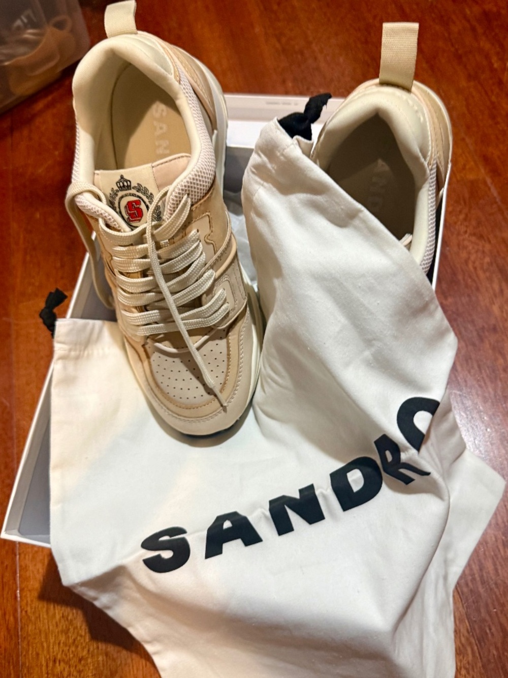 Luxury Sandro Paris fashion sneaker, NWT, size 40/US 9.5